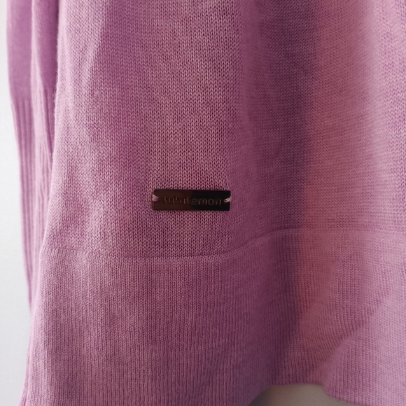 Lululemon Find Your Calm Knit Wrap Sweater Lavender 8 - Picture 7 of 8